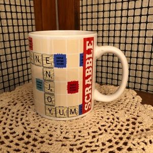 Scrabble Collectible Coffee Mug by Hasbro Cup Fun; Board Game Coffee Cup